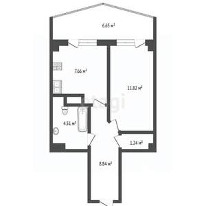 1-к квартира, вторичка, 36м2, 16/24 этаж