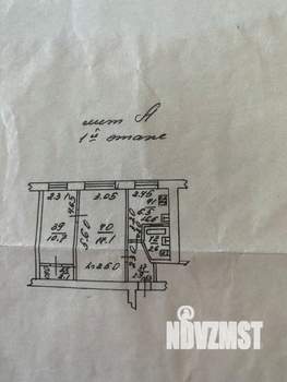 2-к квартира, вторичка, 42м2, 1/5 этаж