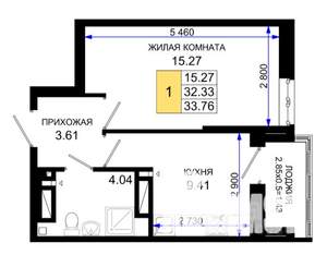 Студия квартира, вторичка, 34м2, 10/25 этаж