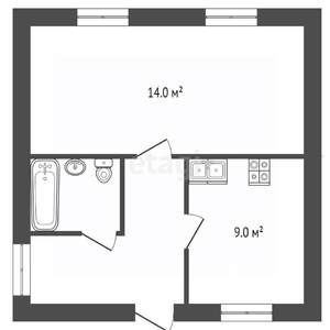 1-к квартира, вторичка, 26м2, 1/1 этаж