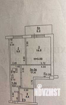 2-к квартира, вторичка, 50м2, 4/12 этаж