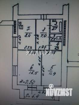 2-к квартира, вторичка, 51м2, 4/14 этаж