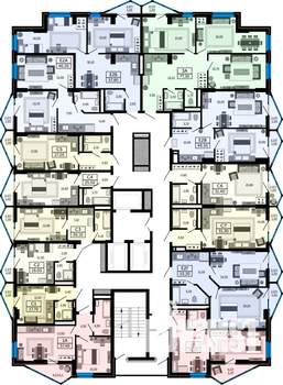 2-к квартира, строящийся дом, 58м2, 21/25 этаж