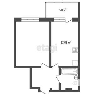 1-к квартира, вторичка, 39м2, 12/20 этаж