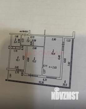 2-к квартира, вторичка, 72м2, 21/25 этаж