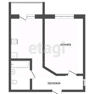 1-к квартира, вторичка, 36м2, 3/25 этаж