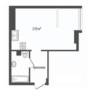 Студия квартира, вторичка, 32м2, 7/24 этаж