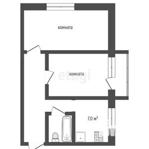 2-к квартира, вторичка, 46м2, 3/5 этаж