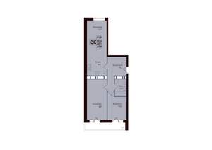 3-к квартира, вторичка, 65м2, 6/25 этаж