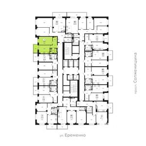 1-к квартира, вторичка, 41м2, 2/24 этаж