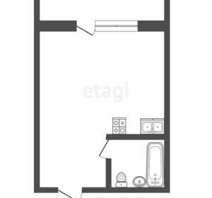 Студия квартира, вторичка, 23м2, 17/25 этаж