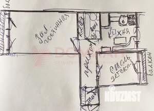 2-к квартира, вторичка, 52м2, 4/5 этаж