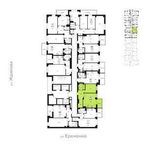 2-к квартира, вторичка, 47м2, 22/24 этаж