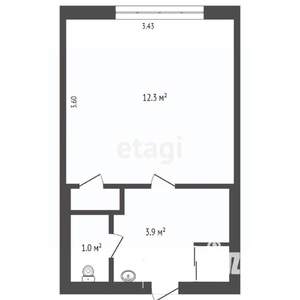 Студия квартира, вторичка, 18м2, 5/5 этаж
