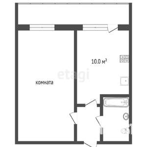 1-к квартира, вторичка, 42м2, 22/24 этаж