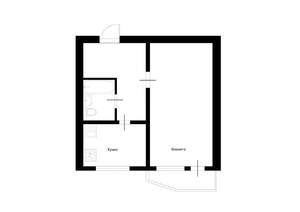 1-к квартира, вторичка, 38м2, 9/9 этаж