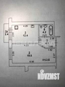 1-к квартира, вторичка, 40м2, 9/10 этаж
