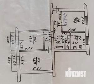 3-к квартира, вторичка, 72м2, 3/5 этаж