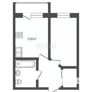 1-к квартира, вторичка, 37м2, 10/11 этаж