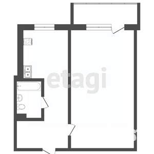 1-к квартира, вторичка, 30м2, 1/9 этаж
