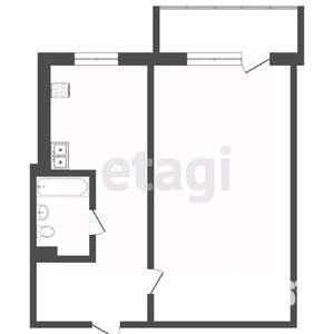 1-к квартира, вторичка, 30м2, 1/9 этаж
