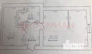 2-к квартира, вторичка, 60м2, 4/4 этаж
