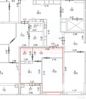 1-к квартира, вторичка, 40м2, 7/8 этаж