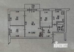 4-к квартира, вторичка, 61м2, 5/5 этаж