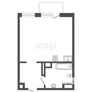 Студия квартира, вторичка, 22м2, 11/25 этаж