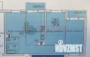 3-к квартира, вторичка, 82м2, 5/24 этаж