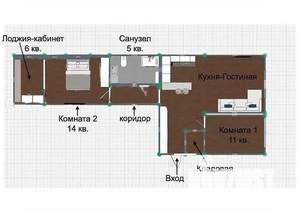 3-к квартира, вторичка, 71м2, 16/22 этаж