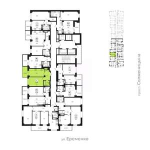1-к квартира, вторичка, 39м2, 23/24 этаж