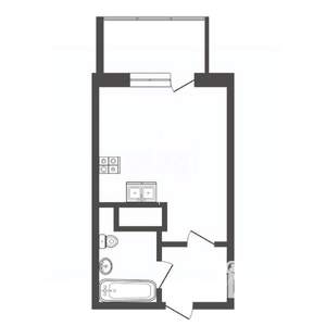 Студия квартира, вторичка, 24м2, 15/24 этаж