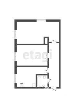 2-к квартира, вторичка, 47м2, 2/2 этаж