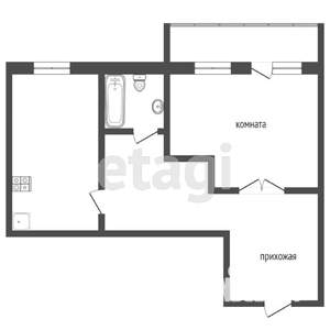 1-к квартира, вторичка, 36м2, 3/5 этаж