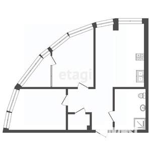 2-к квартира, вторичка, 60м2, 4/30 этаж