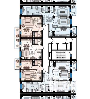 3-к квартира, строящийся дом, 88м2, 19/24 этаж