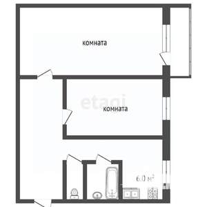 2-к квартира, вторичка, 44м2, 3/5 этаж