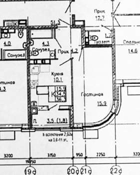 1-к квартира, вторичка, 35м2, 5/25 этаж
