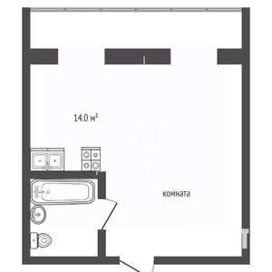 1-к квартира, вторичка, 41м2, 1/6 этаж