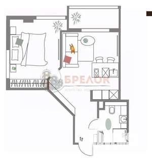 2-к квартира, вторичка, 47м2, 5/12 этаж