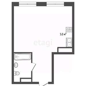 Студия квартира, вторичка, 32м2, 5/20 этаж