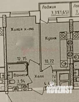 1-к квартира, вторичка, 34м2, 2/22 этаж