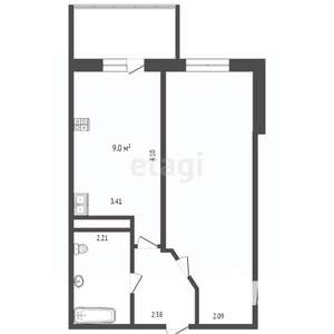 1-к квартира, вторичка, 40м2, 14/18 этаж