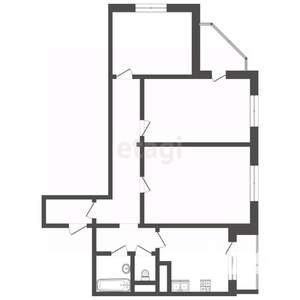 3-к квартира, вторичка, 82м2, 2/25 этаж