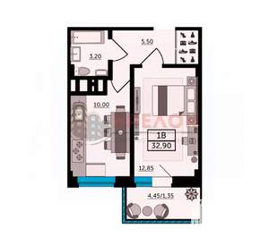 1-к квартира, вторичка, 33м2, 24/25 этаж