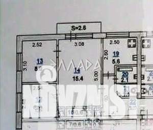 3-к квартира, вторичка, 48м2, 5/5 этаж