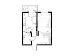 1-к квартира, вторичка, 37м2, 5/25 этаж