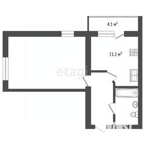 1-к квартира, вторичка, 46м2, 7/10 этаж