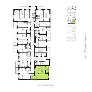 2-к квартира, вторичка, 49м2, 2/24 этаж